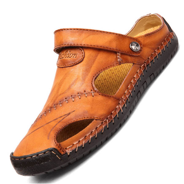 Chris™ | Sandalias de cuero ortopédicas