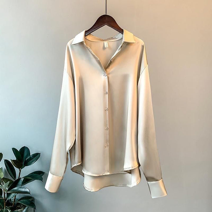 Nat™ - Camisa Elegante de Satén