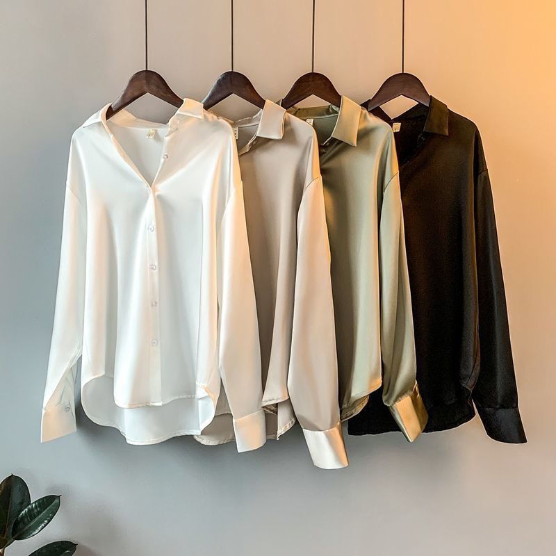 Nat™ - Camisa Elegante de Satén