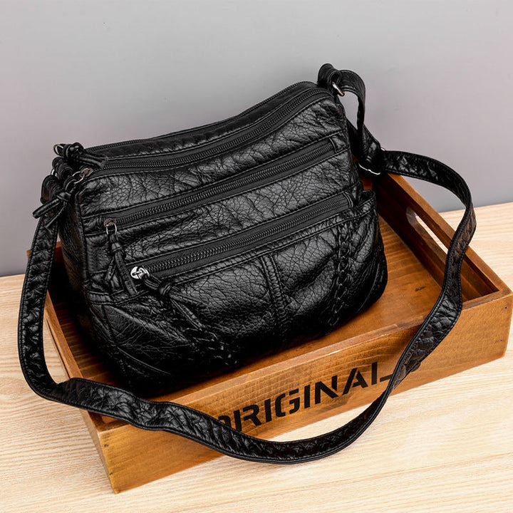 Amy™ - Pequeño Bolso de Mano de Cuero