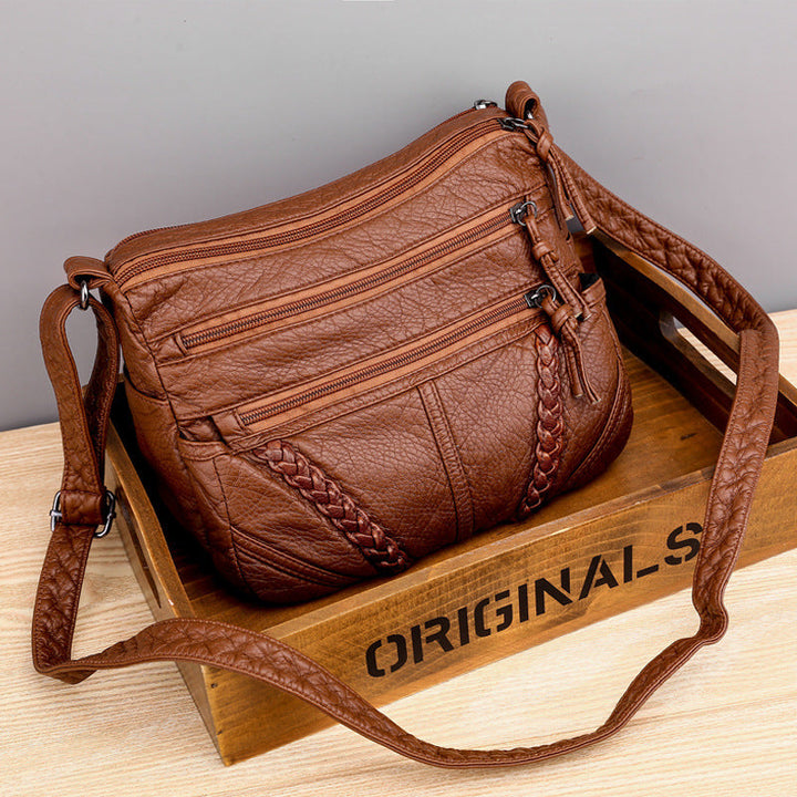 Amy™ - Pequeño Bolso de Mano de Cuero