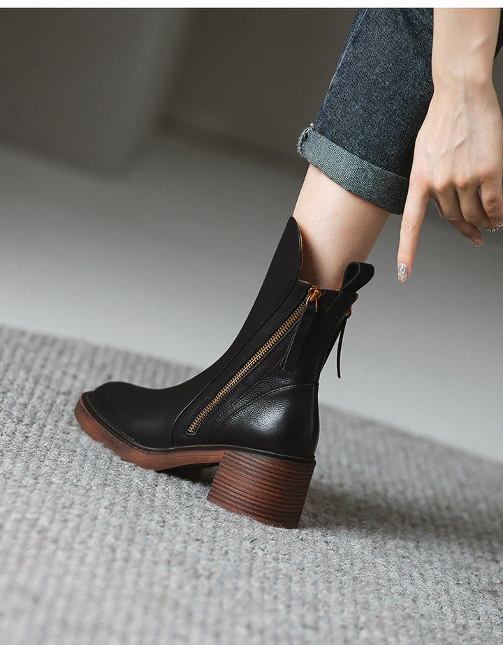 Mandy™ - Botines de Cuero