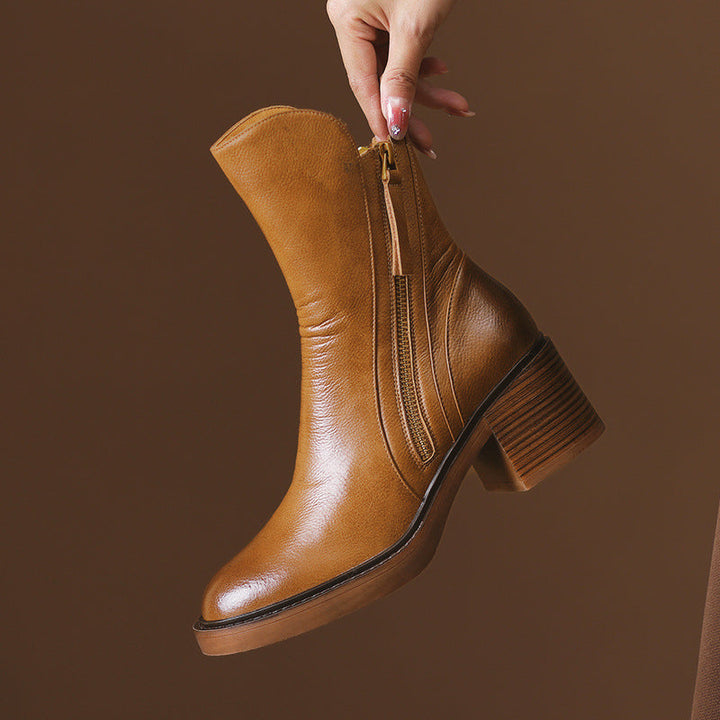 Mandy™ - Botines de Cuero