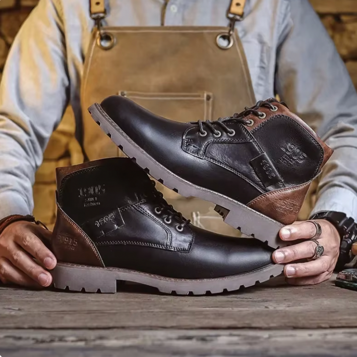 Aaron™ | Botas de cuero vintage