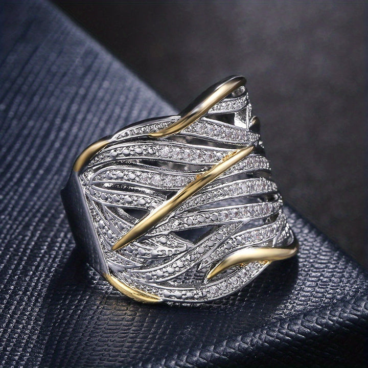 Anillo Trenzado Elegante Flerlagers