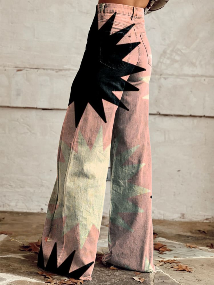 Angelic™ | Pantalón ancho geométrico