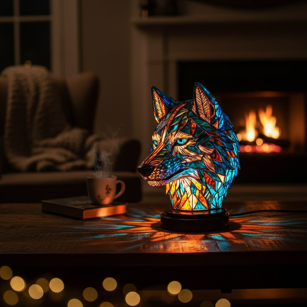 Lámpara Bo en forma de lobo encantador