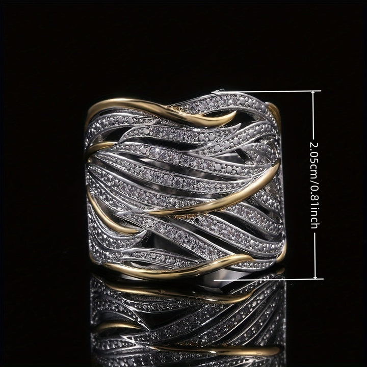 Anillo Trenzado Elegante Flerlagers