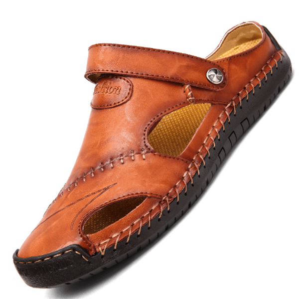 Chris™ | Sandalias de cuero ortopédicas