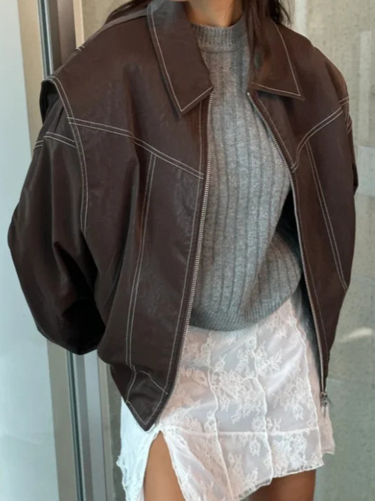 Giacca™ - Bomber Oversize de Cuero
