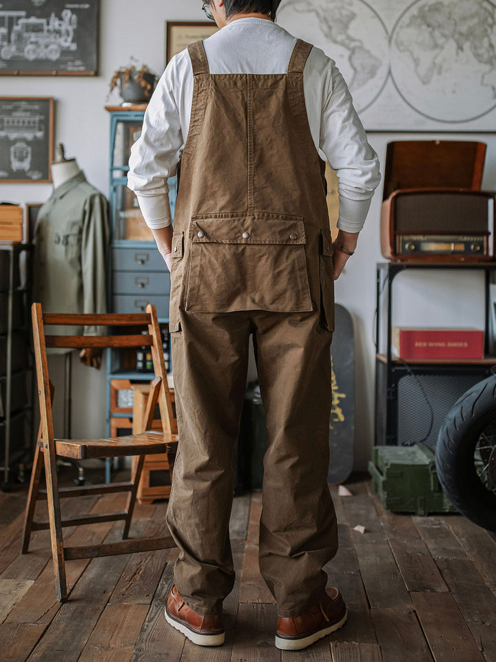 Victor™ | Pantalón de tirantes beige elegante