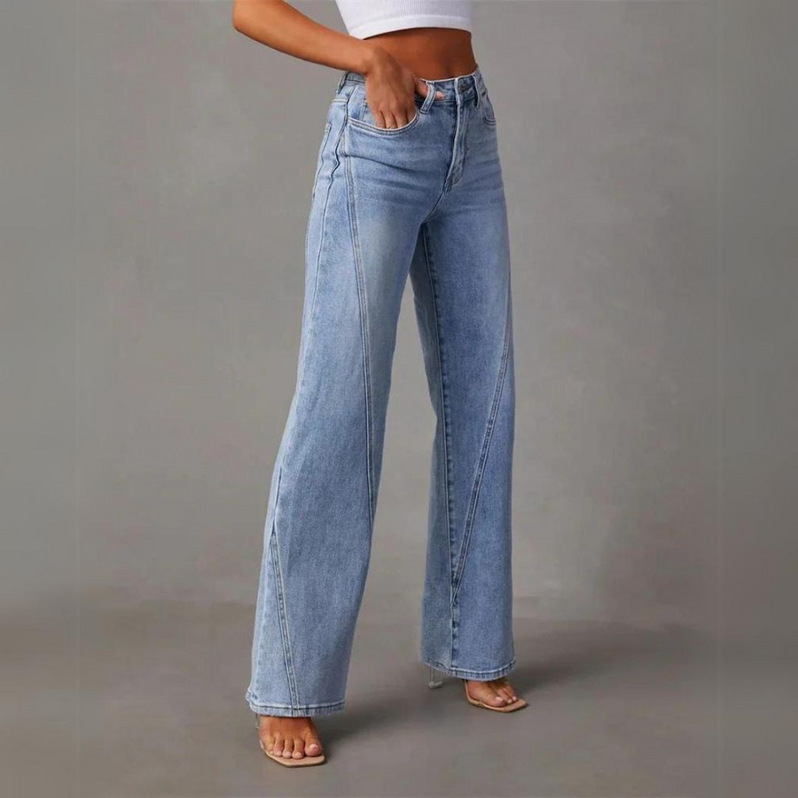Nyla™ | Jeans Acampanados Elegantes de Cintura Alta
