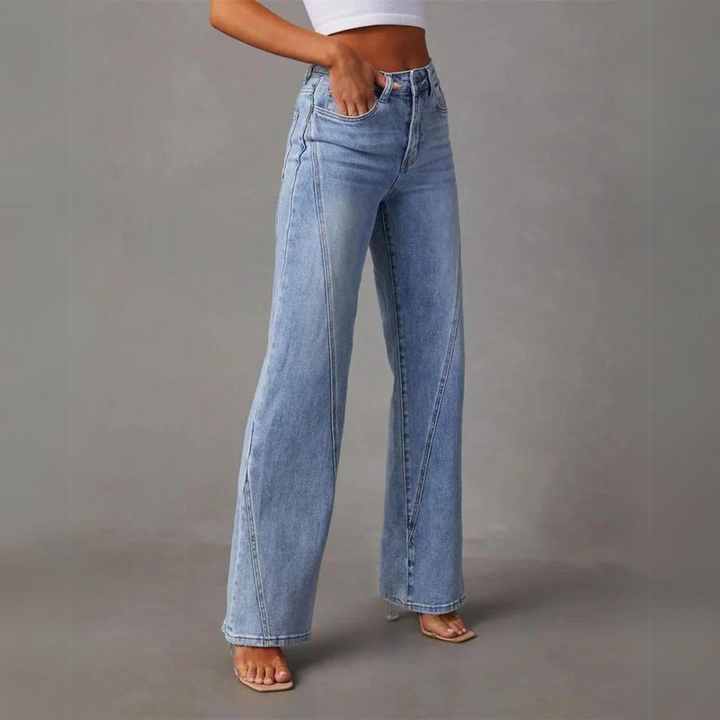 Nyla™ | Jeans Acampanados Elegantes de Cintura Alta