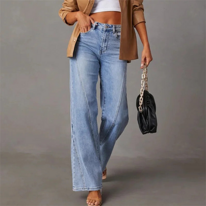 Nyla™ | Jeans Acampanados Elegantes de Cintura Alta