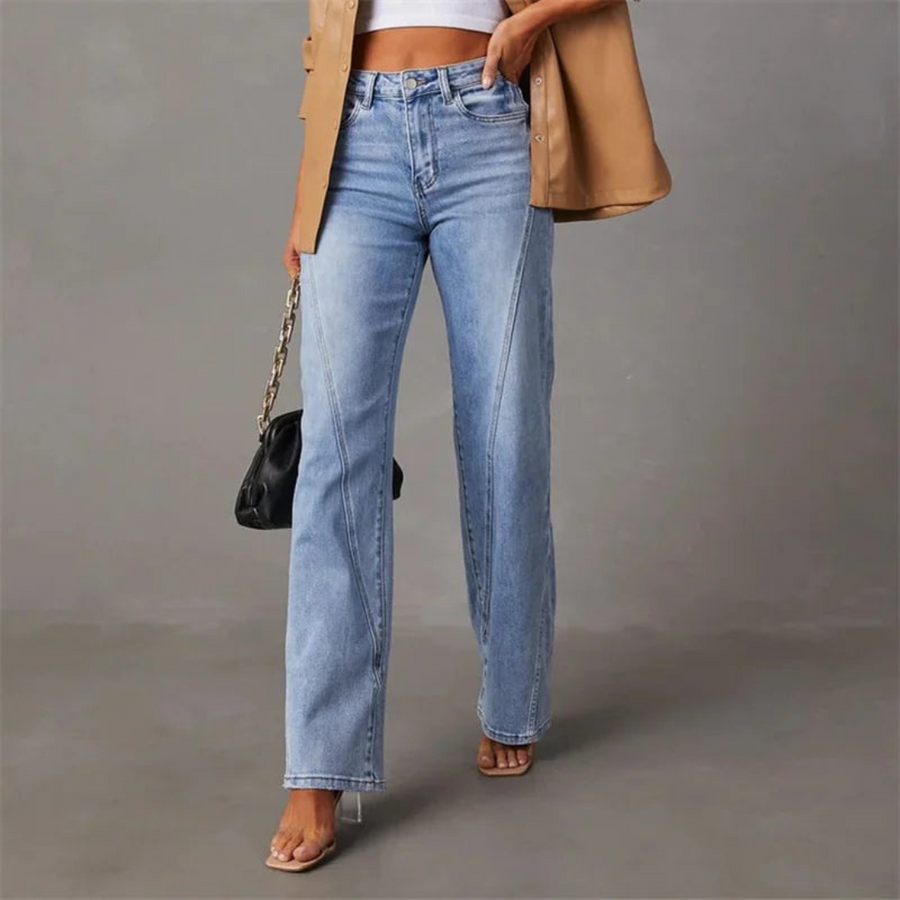 Nyla™ | Jeans Acampanados Elegantes de Cintura Alta