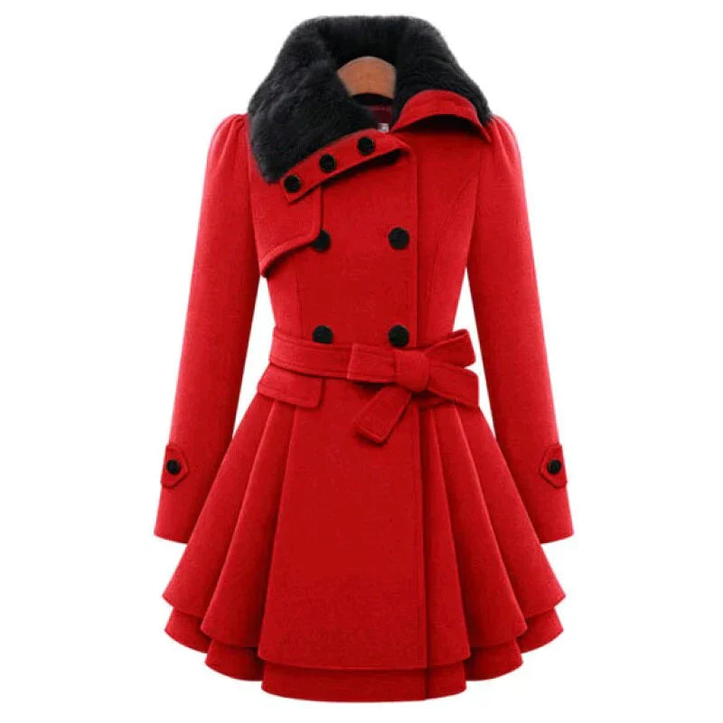 Victoria™ | Trench chic con piel vegana
