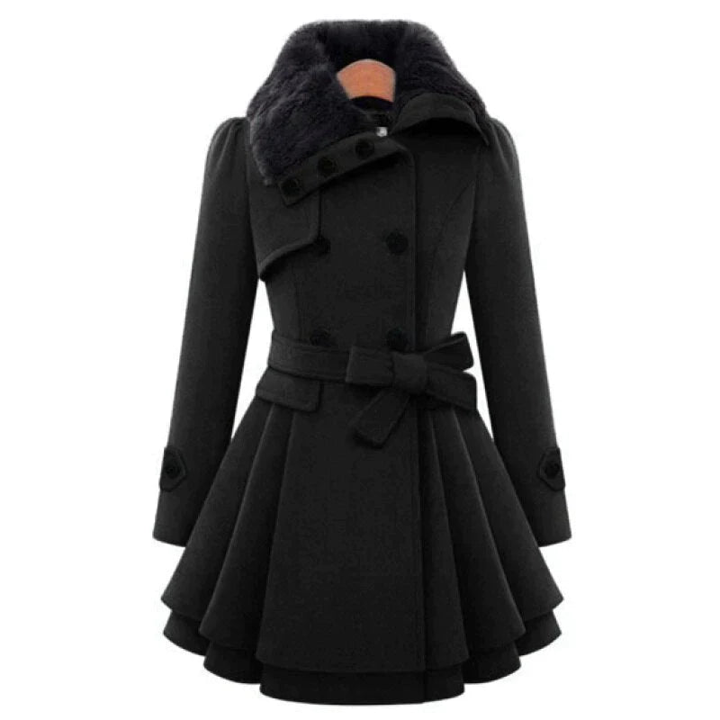 Victoria™ | Trench chic con piel vegana