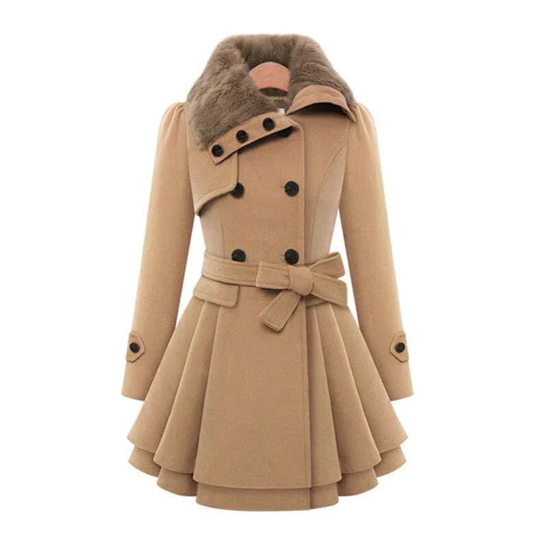 Victoria™ | Trench chic con piel vegana