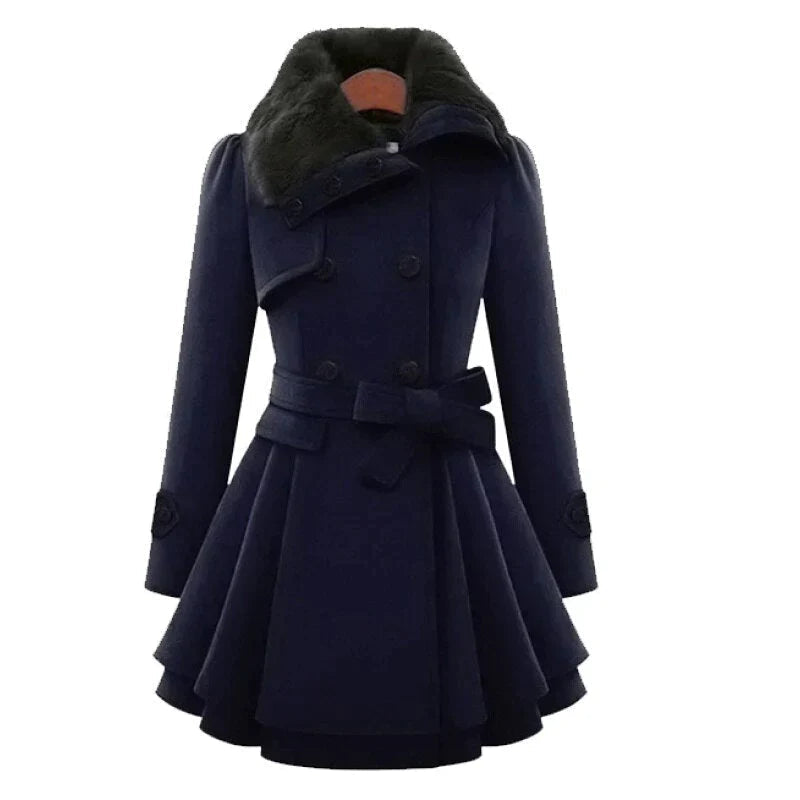 Victoria™ | Trench chic con piel vegana