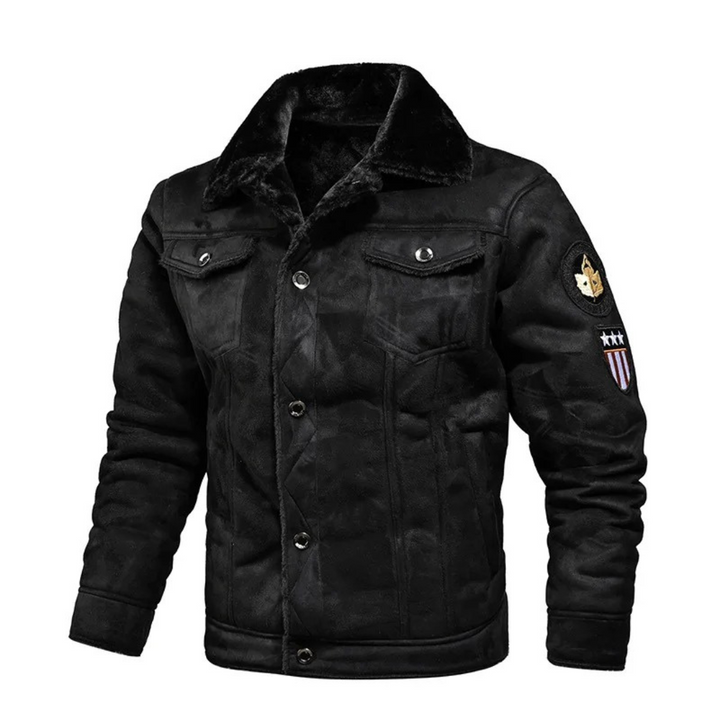 Noxar™ | Chaqueta de Cuero Cálida y Versátil