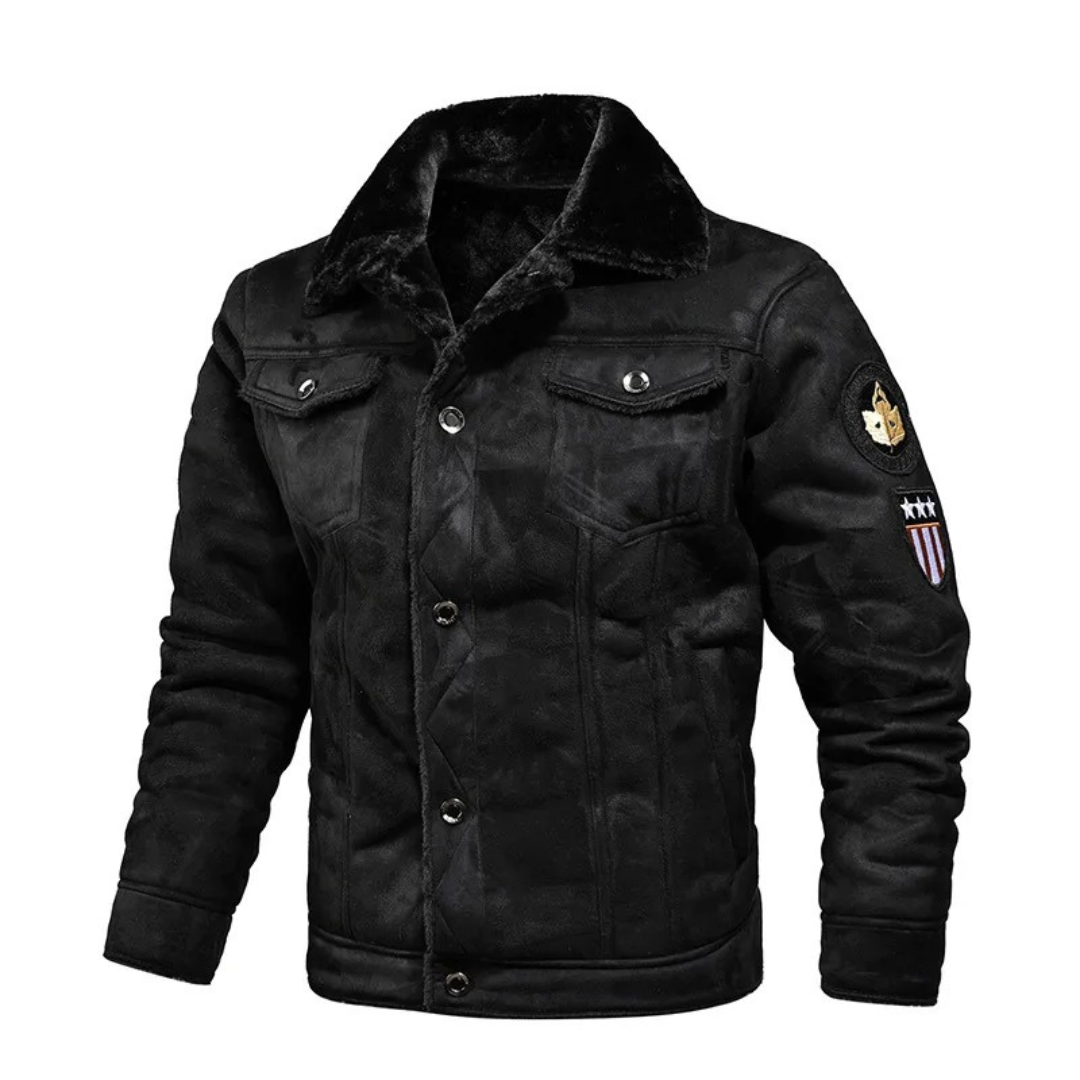 Noxar™ | Chaqueta de Cuero Cálida y Versátil