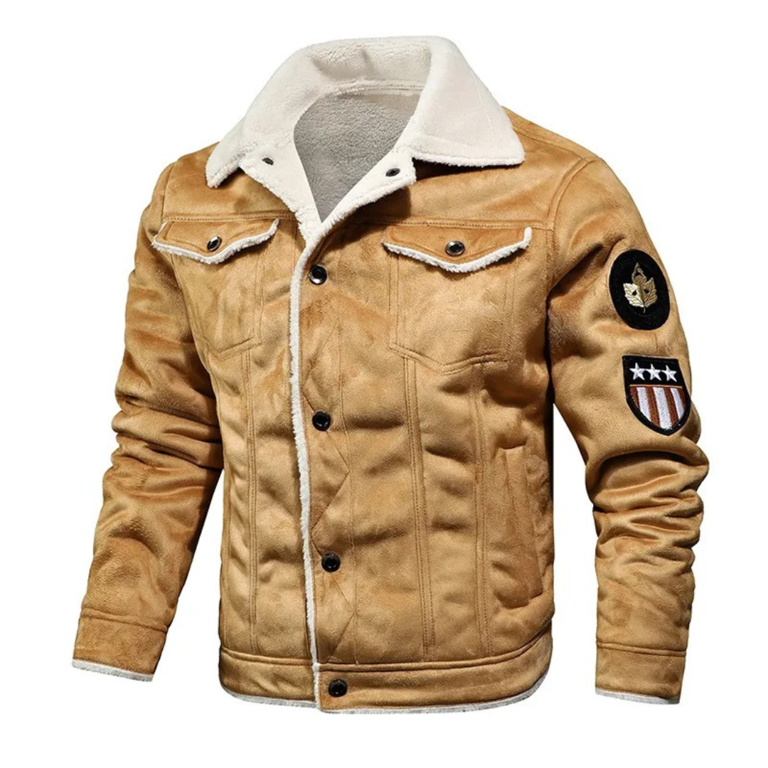Noxar™ | Chaqueta de Cuero Cálida y Versátil
