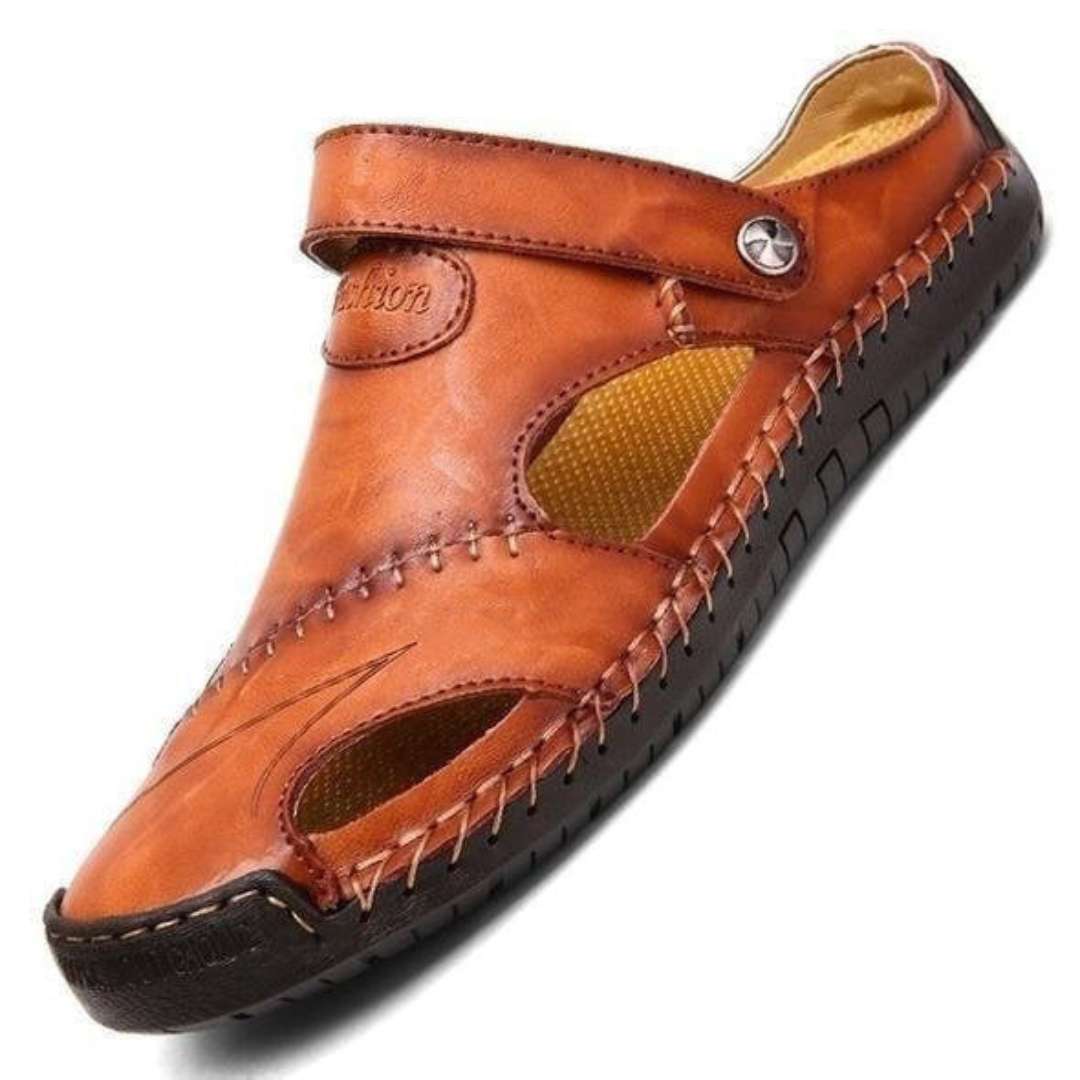 Chris™ | Sandalias de cuero ortopédicas