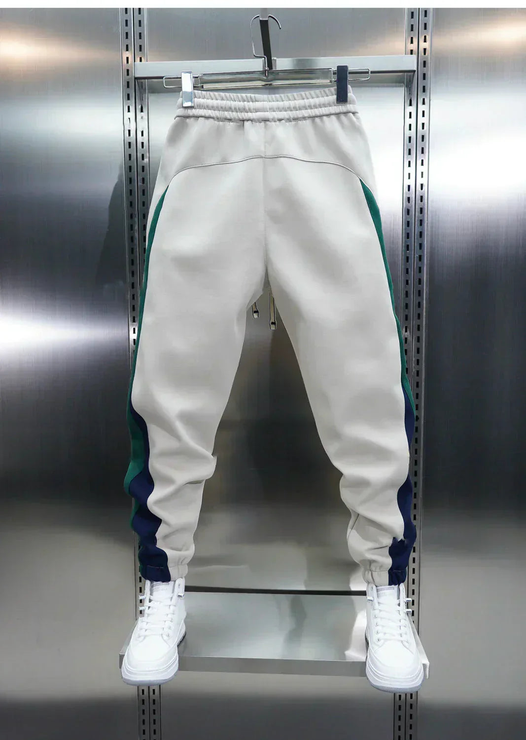 Laurent™ | Pantalones de Tensión con Rayas Contrapuestas