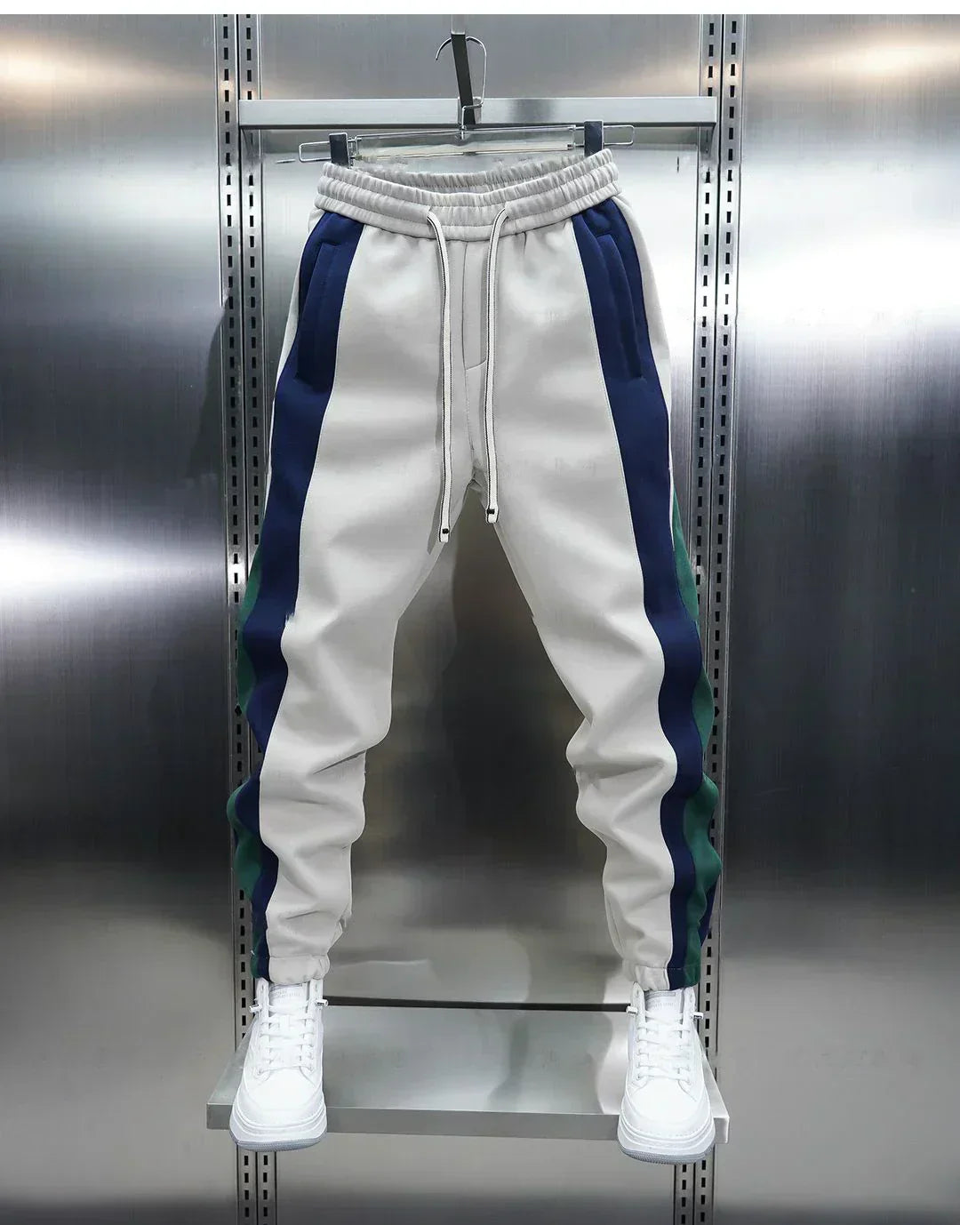 Laurent™ | Pantalones de Tensión con Rayas Contrapuestas