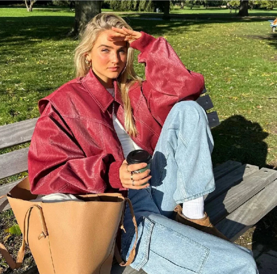 Giacca™ - Bomber Oversize de Cuero