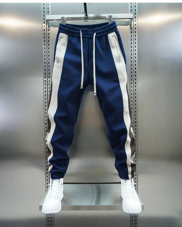 Laurent™ | Pantalones de Tensión con Rayas Contrapuestas