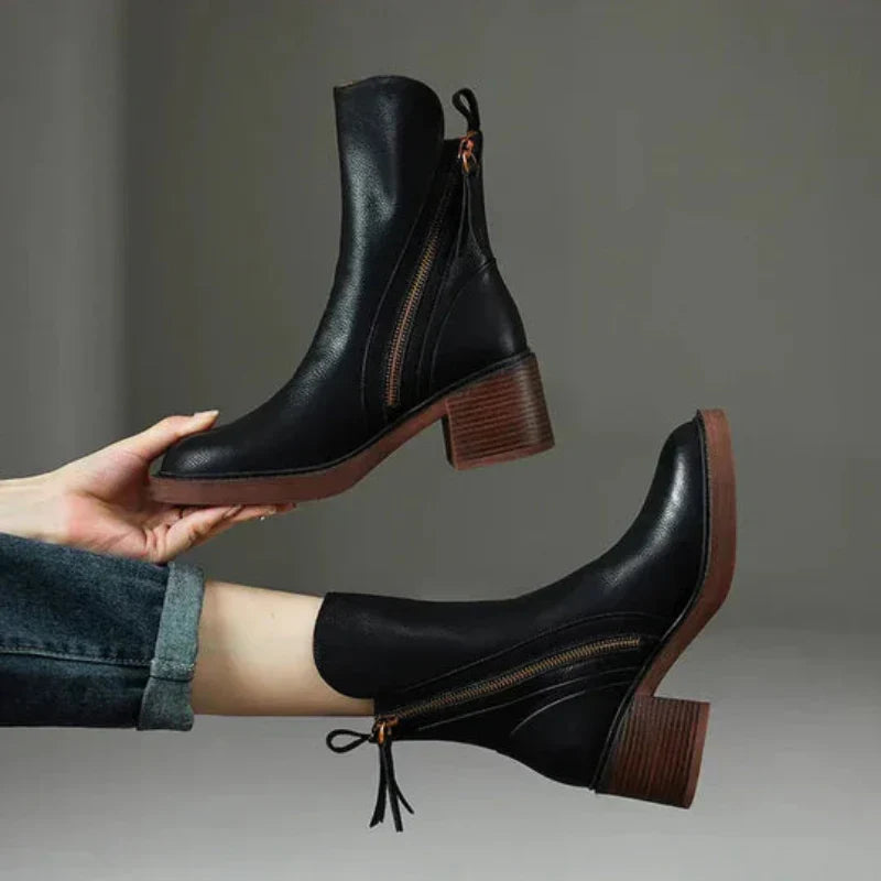 Mandy™ - Botines de Cuero