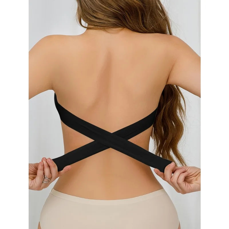 (PACK DE 3) Sujetador Sin Tirantes Con Cierres Laterales