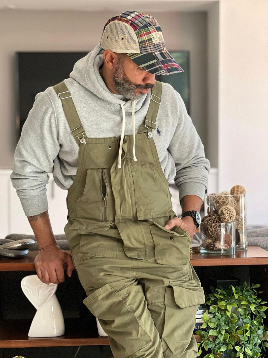 Louis™ | Pantalón de tirantes verde clásico