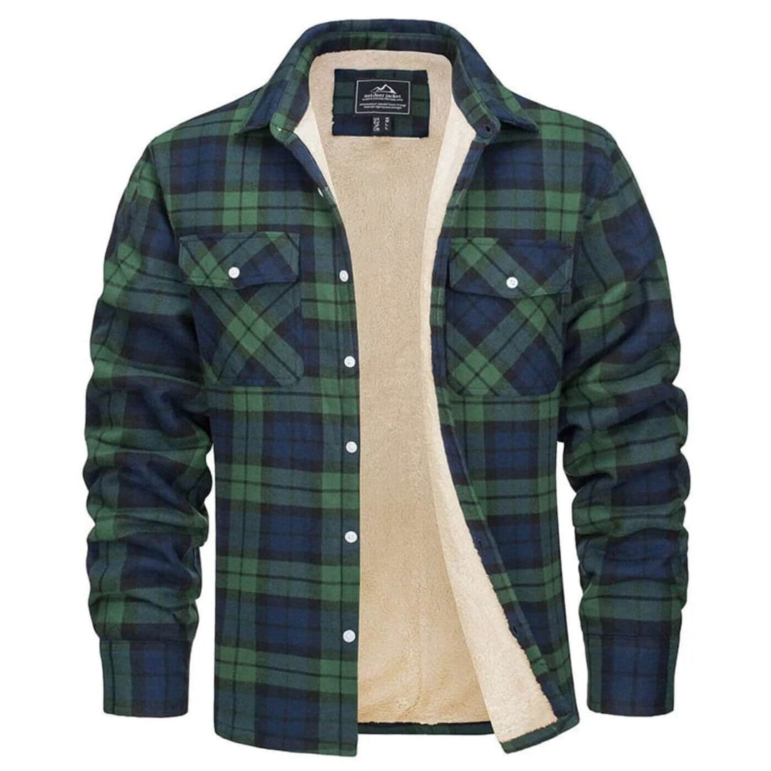 Théodore - Chaqueta de cuadros de forro polar