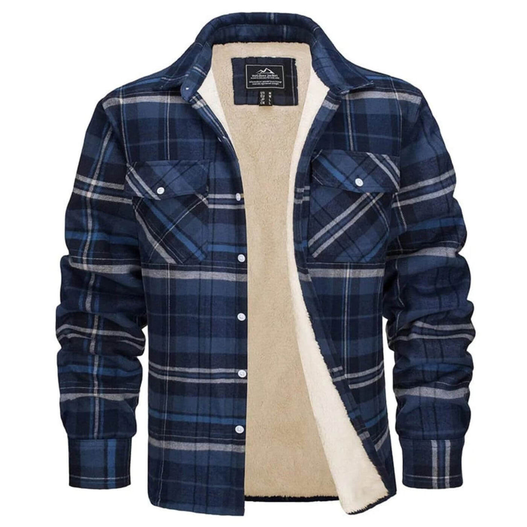Théodore - Chaqueta de cuadros de forro polar