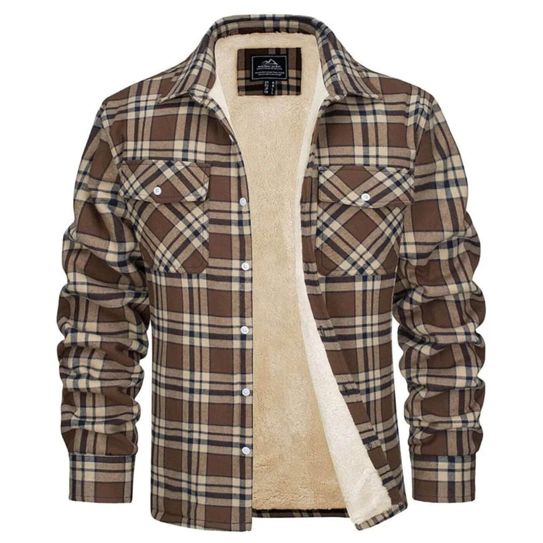 Théodore - Chaqueta de cuadros de forro polar