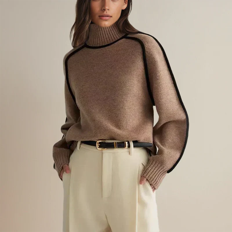 Amandine™ - Suéter Chic de Cuello Alto