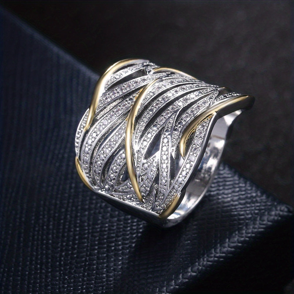 Anillo Trenzado Elegante Flerlagers