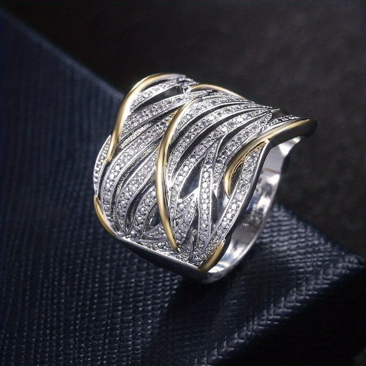 Anillo Trenzado Elegante Flerlagers