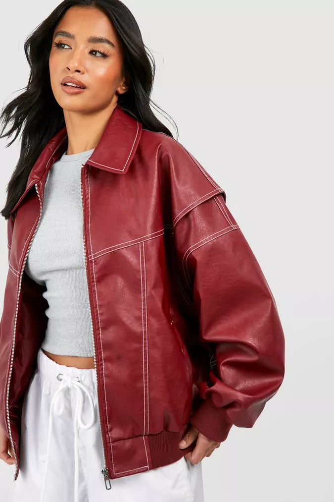 Giacca™ - Bomber Oversize de Cuero