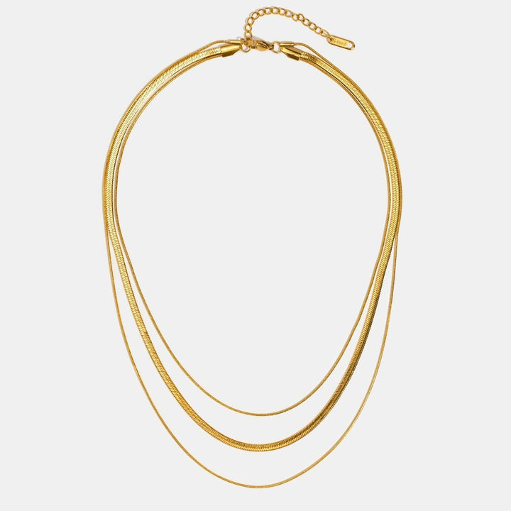 Collar de Cadena Multicapa Dorado