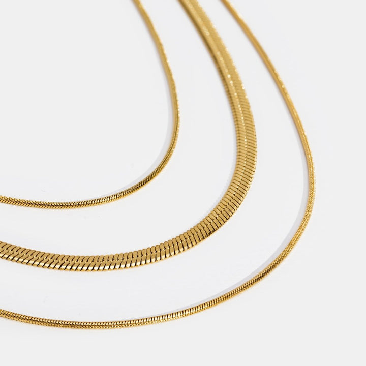 Collar de Cadena Multicapa Dorado