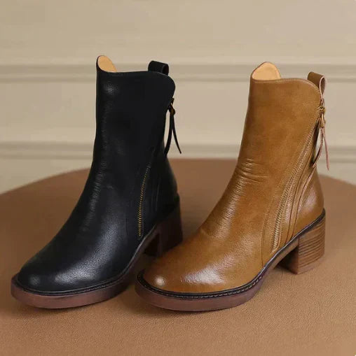 Mandy™ - Botines de Cuero