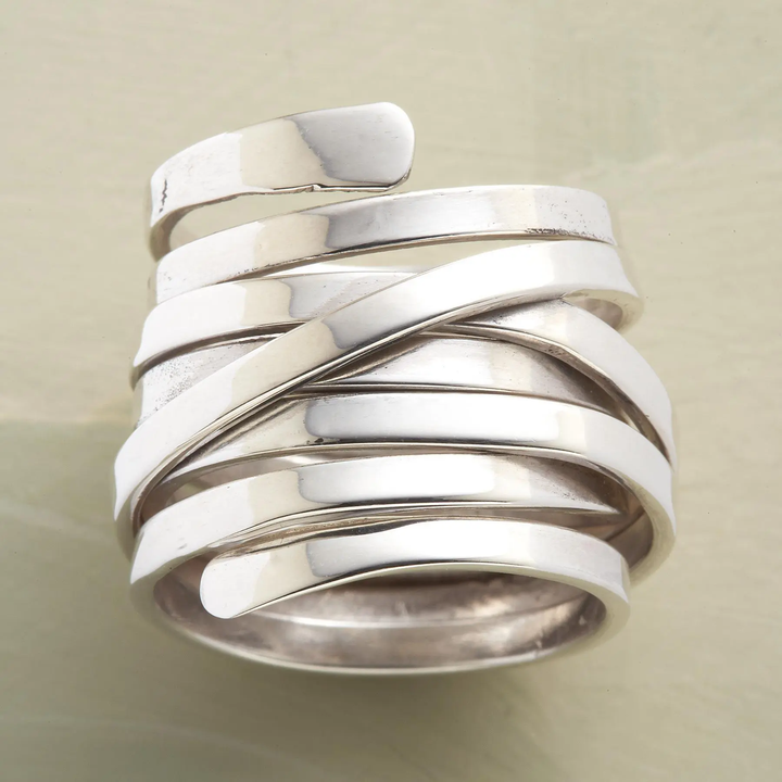 Bliss - Anillo de Plata Grueso Vintage
