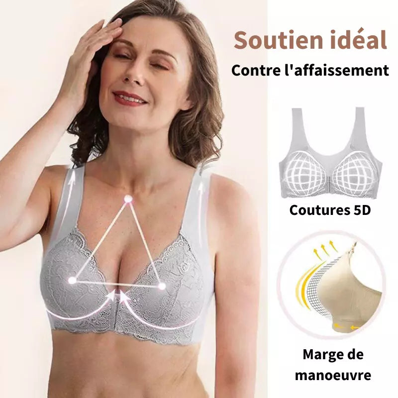 (PACK DE 3) Sujetador Sin Costuras Moldeador Con Cierre Frontal