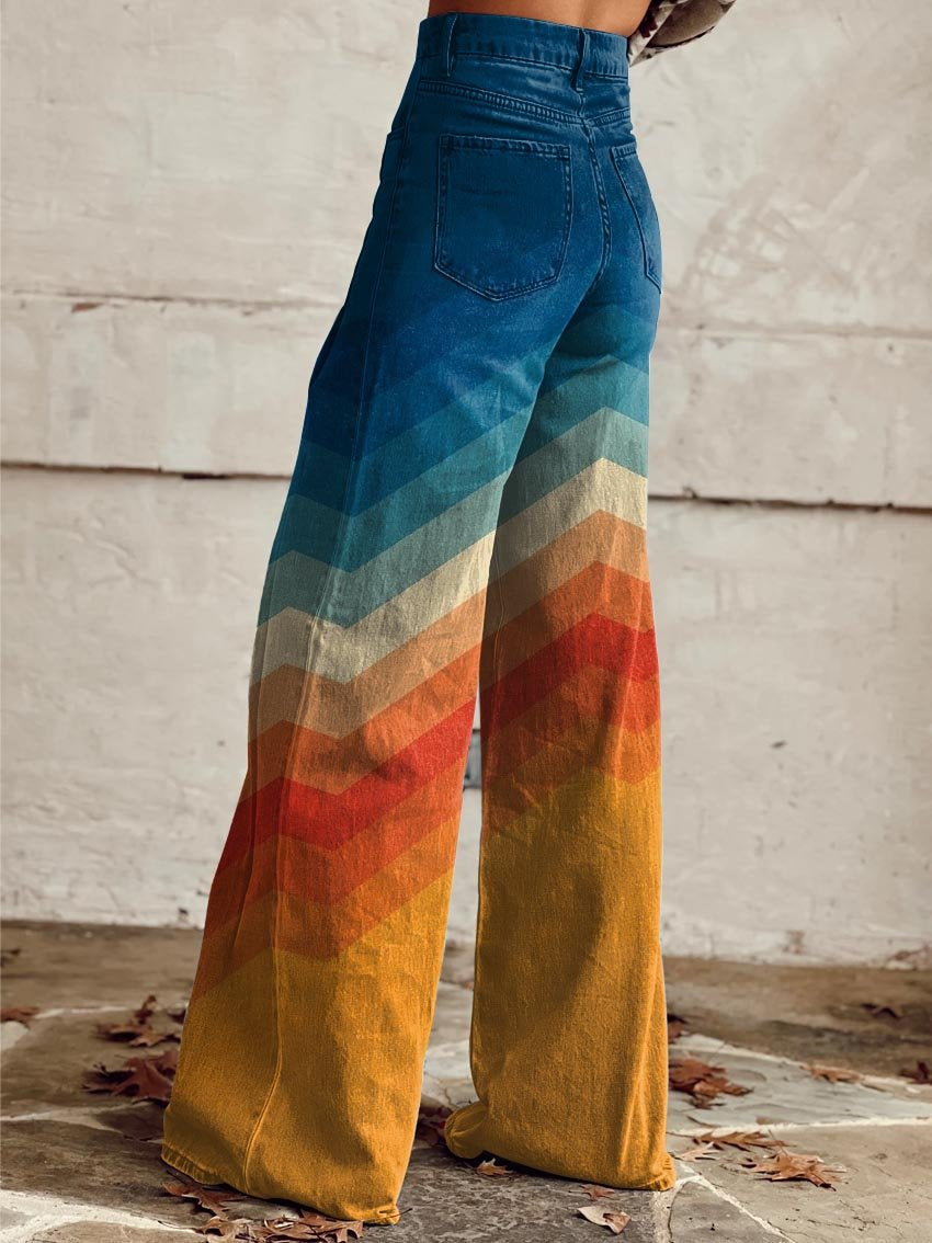 Chevron™ | Pantalón ancho Retro