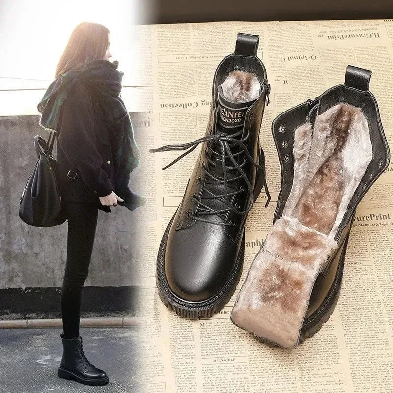 Elena - Botas de invierno con forro de piel sintética