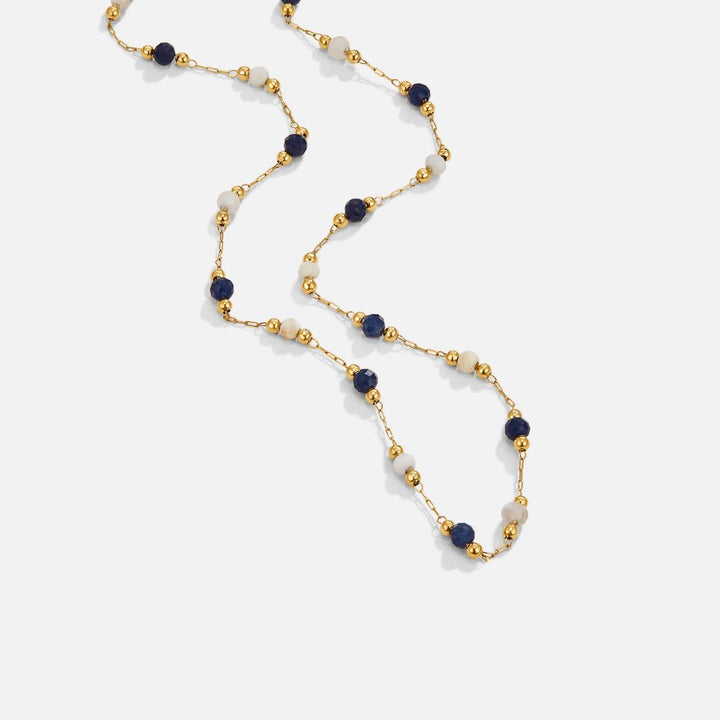 Collar de Piedra Luna Midnatt