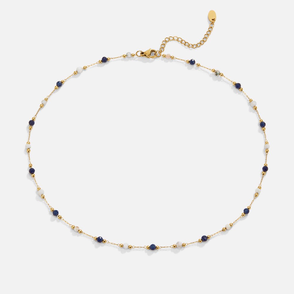 Collar de Piedra Luna Midnatt